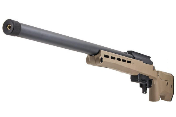 Silverback TAC-41P Classic Polimer Dipçik Sniper Bolt Action Airsoft Tüfek, FDE SBA-T41P-FDE