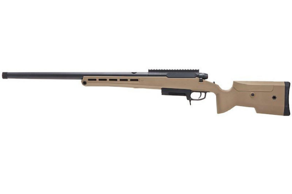 Silverback TAC-41P Classic Polimer Dipçik Sniper Bolt Action Airsoft Tüfek, FDE SBA-T41P-FDE