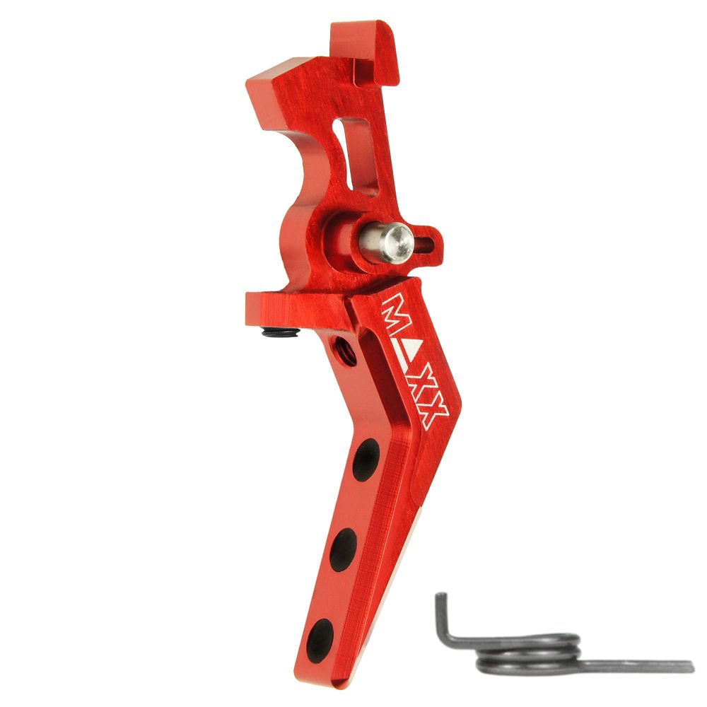 MAXX CNC Aluminum Advanced Speed Trigger (Style A) (Red) KIRMIZI TETIK MX-TRG002SAR