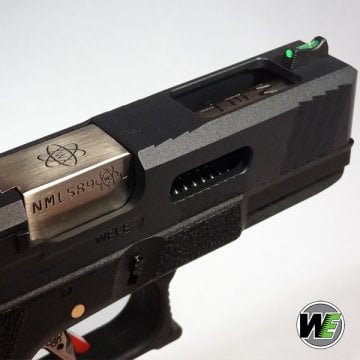 WE G19 T5 GBB AIRSOFT TABANCA BK SLIDE / SV BARRREL / BK FRAME