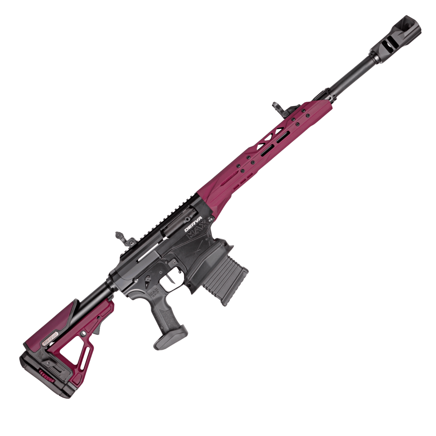 Derya Max (F-5022) Sabit Dipçik Şarjörlü Dikey Fişek Hazneli Yarı Otomatik Av Tüfeği 12 Cal (Black cherry)