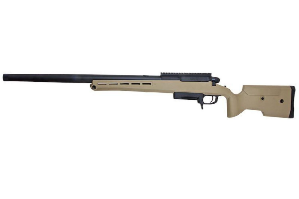 Silverback TAC-41PS Classic Polimer Dipçik Sport Version Sniper Bolt Action Airsoft Tüfek – Çöl (SBA-T41PS-FDE)