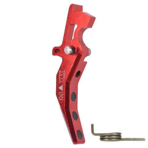 MAXX CNC Aluminum Advanced Trigger (Style C) (Red) AIRSOFT KIRMIZI TETIK MX-TRG001SCR