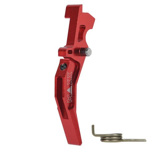 MAXX CNC Aluminum Advanced Trigger (Style C) (Red) AIRSOFT KIRMIZI TETIK MX-TRG001SCR
