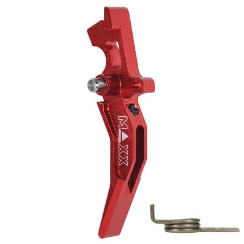 MAXX CNC Aluminum Advanced Trigger (Style C) (Red) AIRSOFT KIRMIZI TETIK MX-TRG001SCR