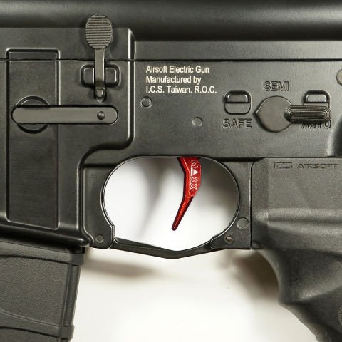 MAXX CNC Aluminum Advanced Trigger (Style C) (Red) AIRSOFT KIRMIZI TETIK MX-TRG001SCR