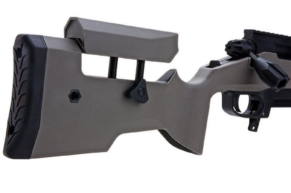 Silverback TAC-41PS Classic Polimer Dipçik Sport Version Sniper Bolt Action Airsoft Tüfek – Gri (SBA-T41PS-WG)