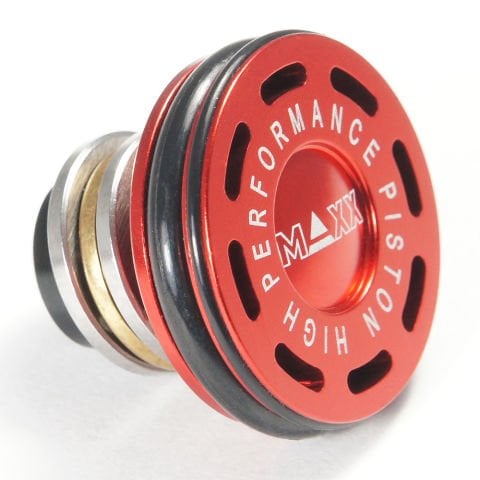 MAXX CNC Aluminum Double O-Ring Ball Bearing AEG PISTON BASI Piston Head MX-PIS001PHS