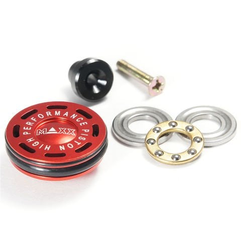 MAXX CNC Aluminum Double O-Ring Ball Bearing AEG PISTON BASI Piston Head MX-PIS001PHS