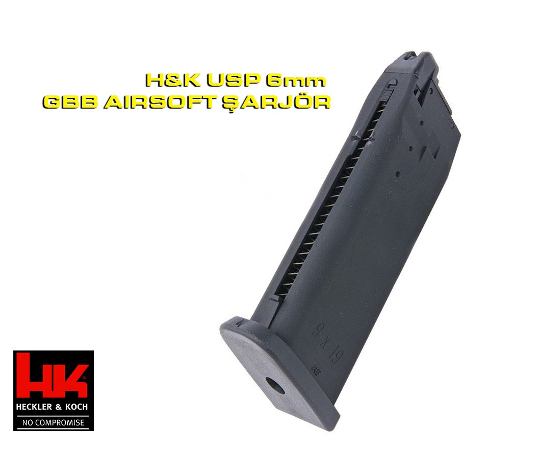HK USP GBB MAGAZINE - 6mm AIRSOFT TABANCA ŞARJÖRÜ