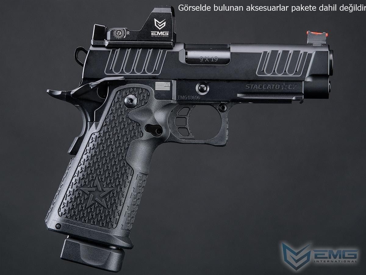 Army Helios Staccato Licensed C2 Compact 2011 GBB Pistol with RMR Cut Tabanca