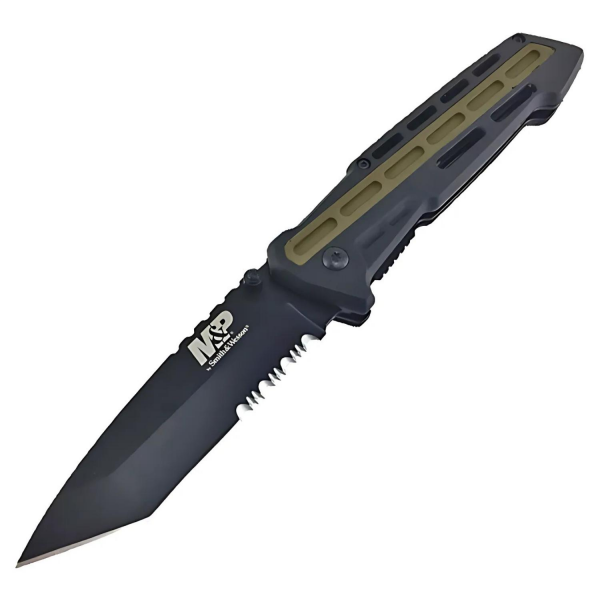Smith Wesson® M&P AR Overmold LinerLock Siyah Haki Taktik Çakı 1100083