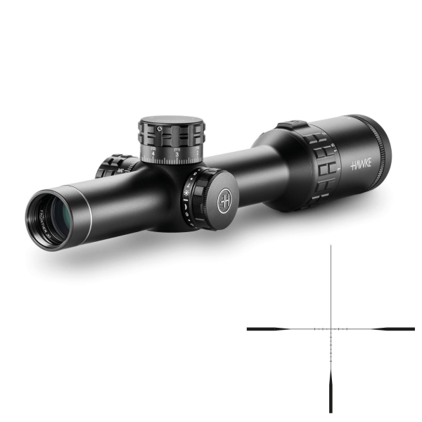 HAWKE Frontier 30mm SFP FD 1-10x24 (Mil FD 10x Reticle) Tüfek Dürbünü 18410