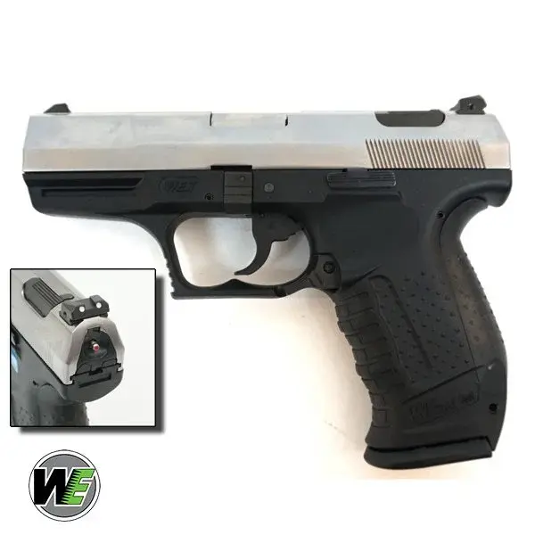 WE WALTHER P99 SILVER GBB Airsoft Tabanca