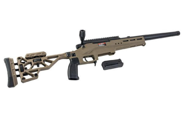 Silverback TAC 41 LS Lite Sport Version Chassis & Katlanır Dipçik Airsoft Bolt Action Tüfek (FDE)