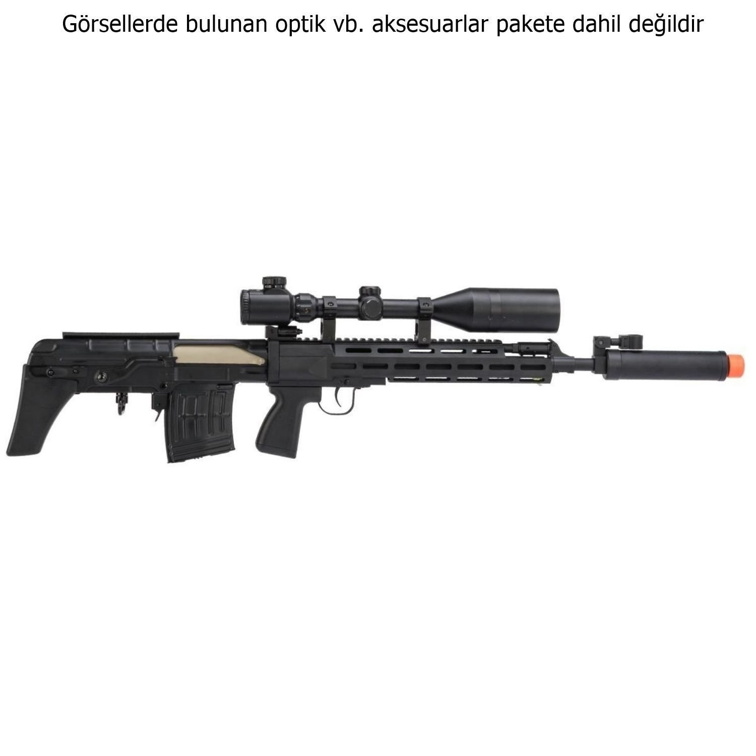 CYMA SVU Dragunov M-Lok Handguard Sniper Siyah AEG Airsoft Tüfek