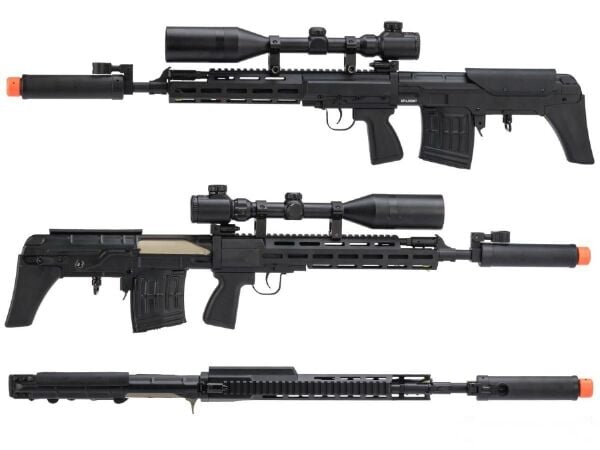 CYMA SVU Dragunov M-Lok Handguard Sniper Siyah AEG Airsoft Tüfek
