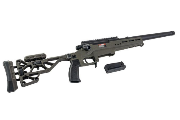 Silverback TAC 41 LS Lite Sport Version Chassis & Katlanır Dipçik Airsoft Bolt Action Tüfek Yeşil (OD)