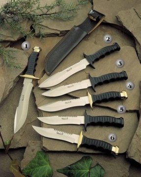Muela 85-180 Tactical Pirinç Başlıklı Bıçak