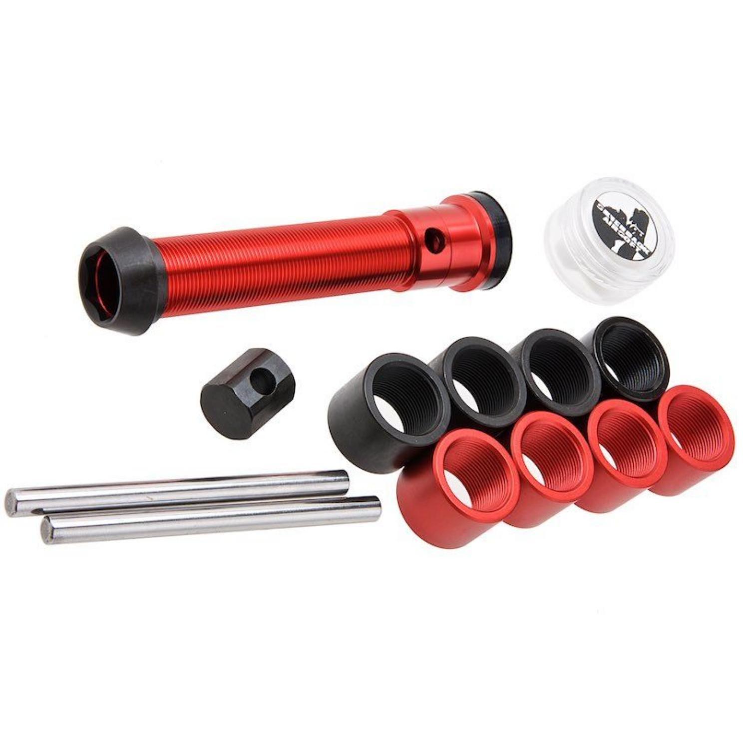 Silverback TAC 41 Airsoft Variable Mass Piston (Kırmızı) Piston Kapağı NBR 70 (Siyah) - SBA-BPS-31