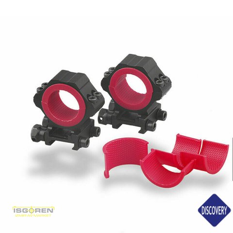 Discovery 21mm Pikatini Ray için Yüksek Profil 25.4mm/30mm/34mm Adaptörlü Dürbün Ayağı 180203