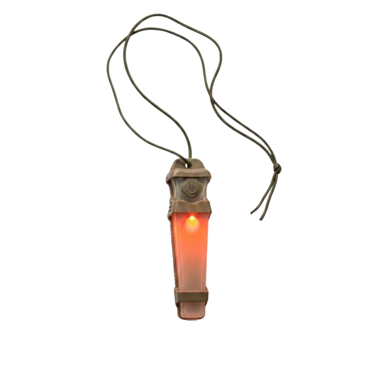 Single Sword Tactical Signal Light Kask ve Boyun Asmalı Pilli Taktik Sinyal Lambası 12 cm - Kırmızı