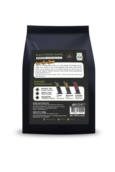 Mecanık Coffee Black Powder Barrel espresso 250g