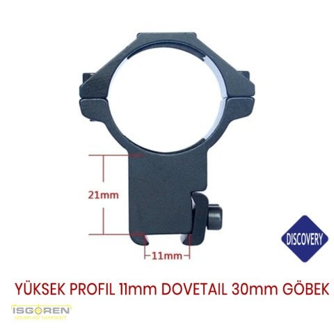 Discovery 11mm Ray için Yüksek Profil 30mm Göbek Dürbün Ayağı 180209