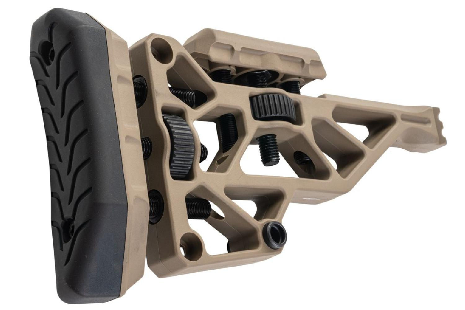 Silverback TAC-41 Katlanır Picatinny Polimer Dipçik Ayarlanabilir Çöl- SBA-STK-44FDE