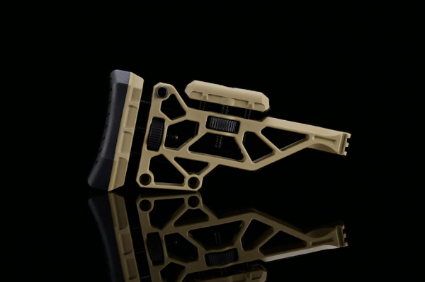 Silverback TAC-41 Katlanır Picatinny Polimer Dipçik Ayarlanabilir Çöl- SBA-STK-44FDE