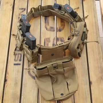 ISG TACTICAL BELT - TAKTIK KEMER SETI - KÜTÜKLÜK - TAN -ÇÖL RENGİ