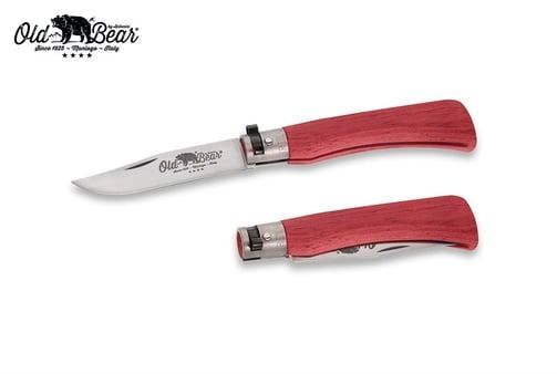 OLD BEAR 19 CM LAMİNE KIRMIZI AHŞAP SAP 7 1/2'' M ÇAKI