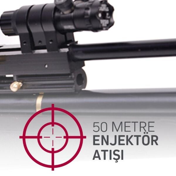 Erse Hava Basınçlı Enjektör Tüfeği 70 cm & Pompa Set