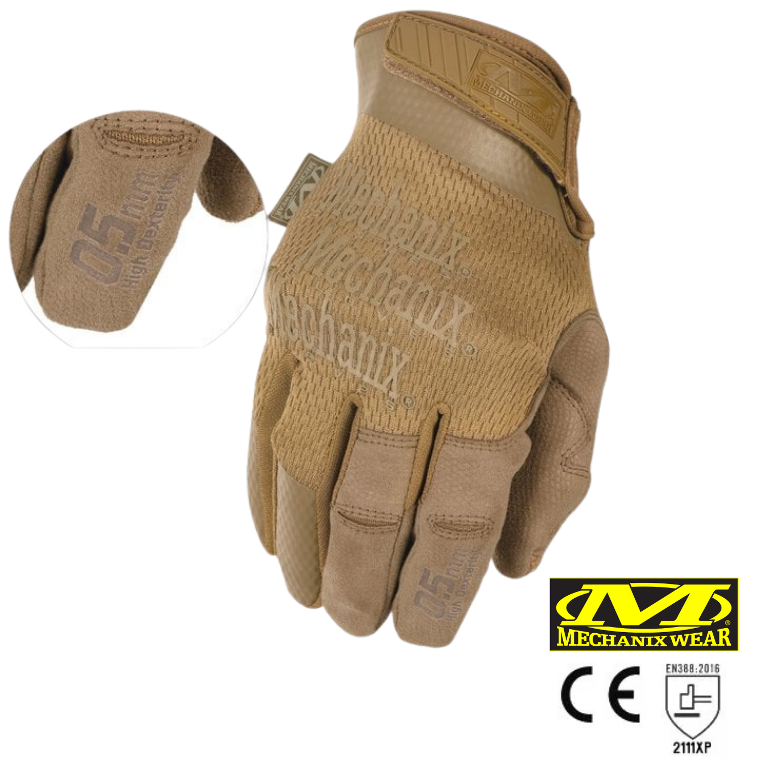 Mechanix Wear® Speciality Hi-Dexterity 0.5mm Coyote Eldiven (MSD-72)