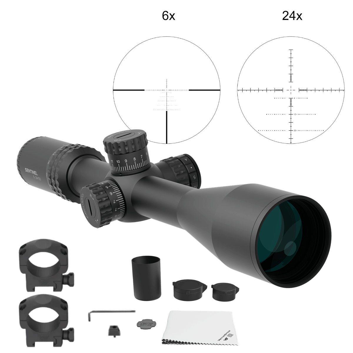 VECTOR OPTICS SENTINEL 6-24X50 TÜFEK DÜRBÜNÜ - SCFF-57