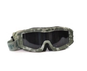 Balistik Gözlük Tactical Airsoft Gözlük [ANSI EN 166 SCHWARZ Lisanslı] Yeşil-Tan-Camo