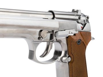 WE-TECH USA HIGH POWER ELITE M9 PTP AIRSOFT GBB TABANCA - KROM / AHŞAP