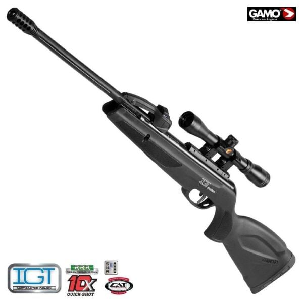 GAMO QUIKER IGT10 (4X32) Şarjörlü 5,5mm HAVALI TÜFEK 0,22cal Airgun 6110037155-QIGT