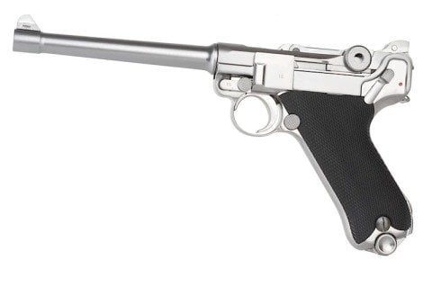 WE P08 Luger 6 Silver GBB Airsoft Tabanca