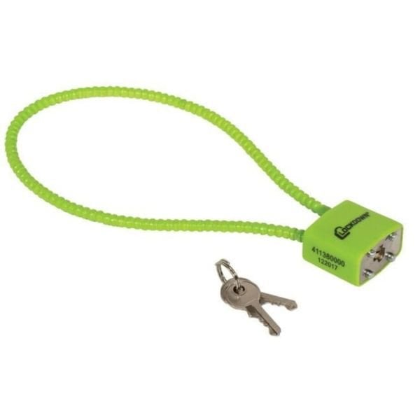 LockDown Tabanca Tüfek için 38cm KABLO KİLİT 15'' CABLELOCK Anahtarlı