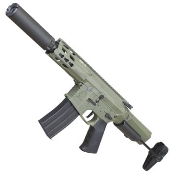 KRYTAC Trident MK2 PDW ''Mock Suppressor'' AEG Airsoft Tüfek - YEŞİL