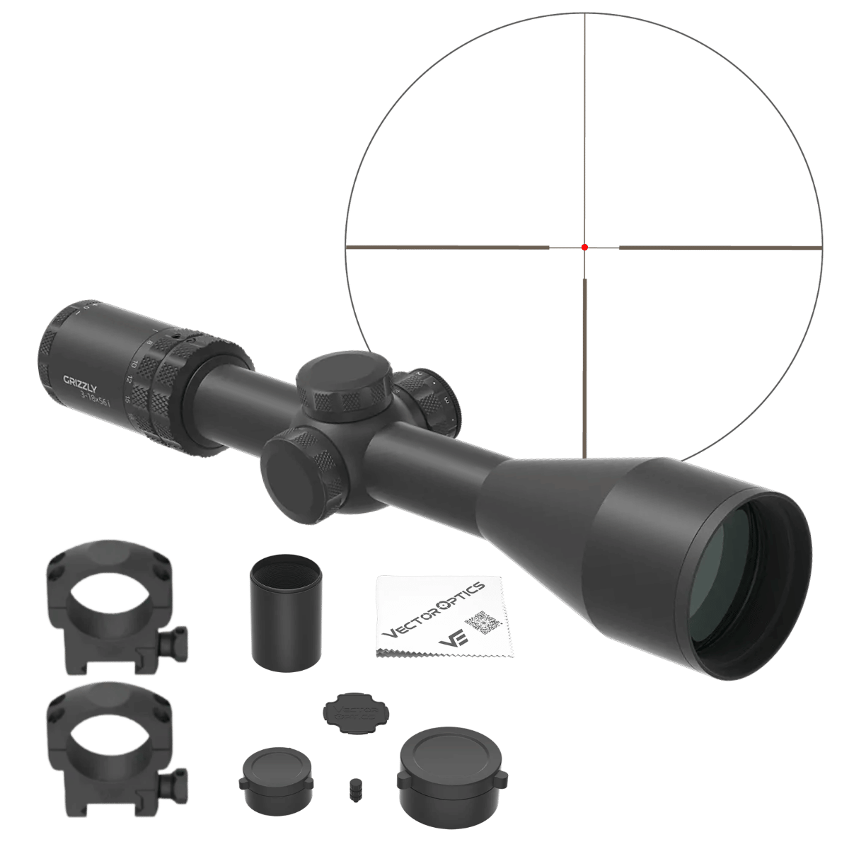 VECTOR OPTICS GRIZZLY 3-18X56 HD TÜFEK DÜRBÜNÜ - SCOL-67