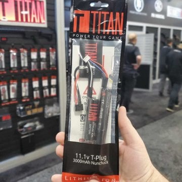Titan 3000mAh 11.1v Nunchuck T-Plug (Deans) Airsoft Li Ion Pil - 1157