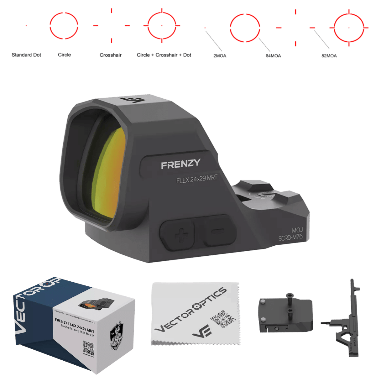 VECTOR OPTICS FLEX 24X29 MRT KIRMIZI NOKTA NİŞANGAH - SCRD-M76