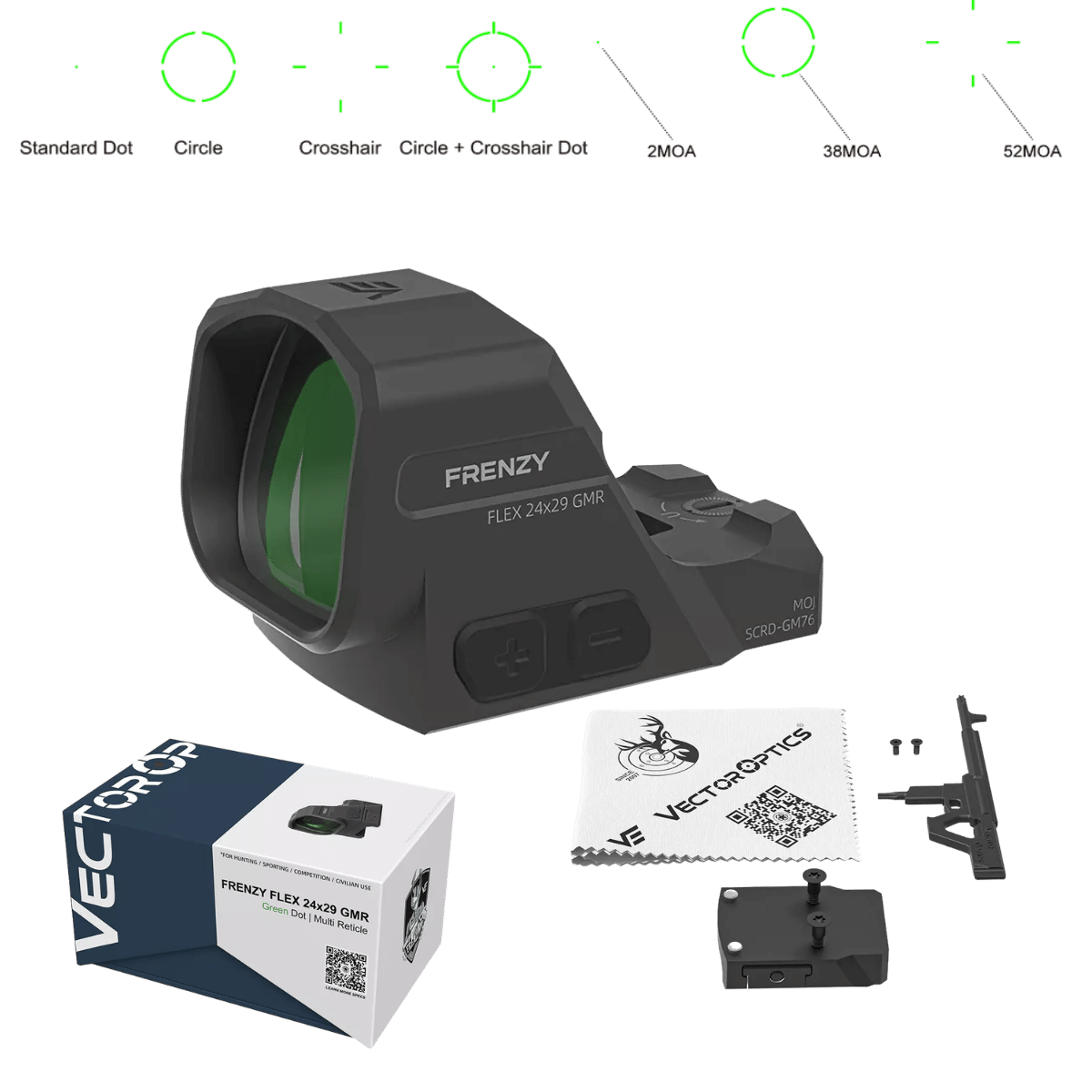 VECTOR OPTICS FLEX 24X29 GMR YEŞİL NOKTA NİŞANGAH - SCRD-GM76