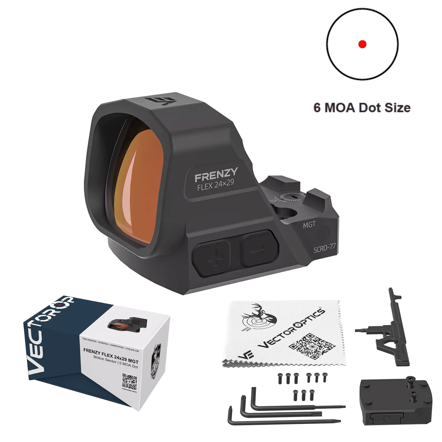 Vector Optics Flex 24X29 Kırmızı Nokta Nişangah - SCRD-77