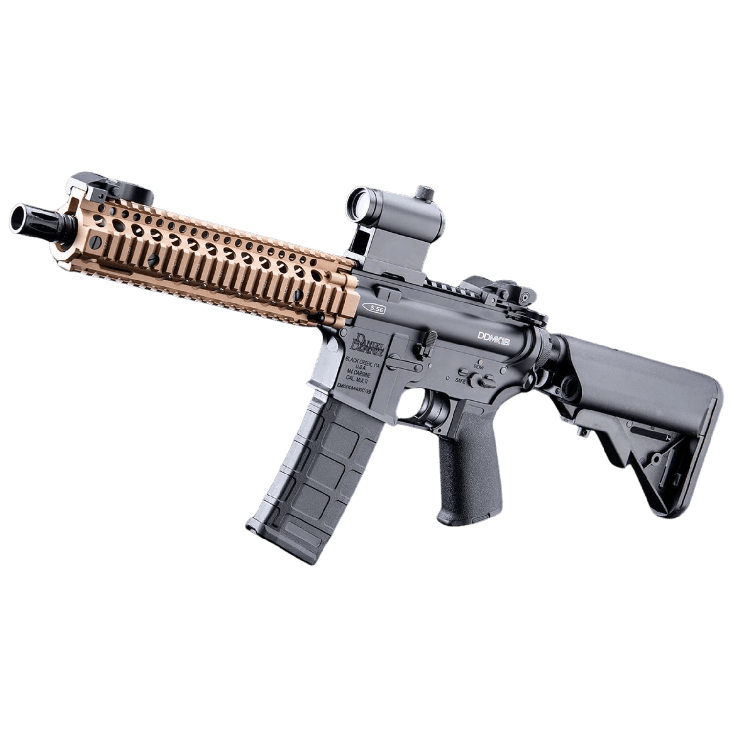 EMG CYMA Daniel Defense Lisanslı DDMK18 Black & Dark Earth Platinum QBS AEG Airsoft Tüfek