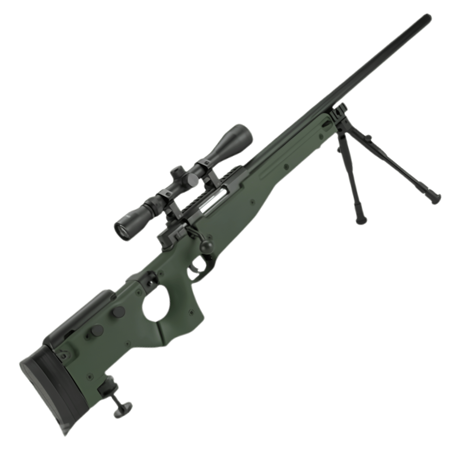 Matrix AW-338 MB08D Katlanır Dipçikli Yeşil Yaylı Airsoft Keskin Nişancı Tüfeği – WELL