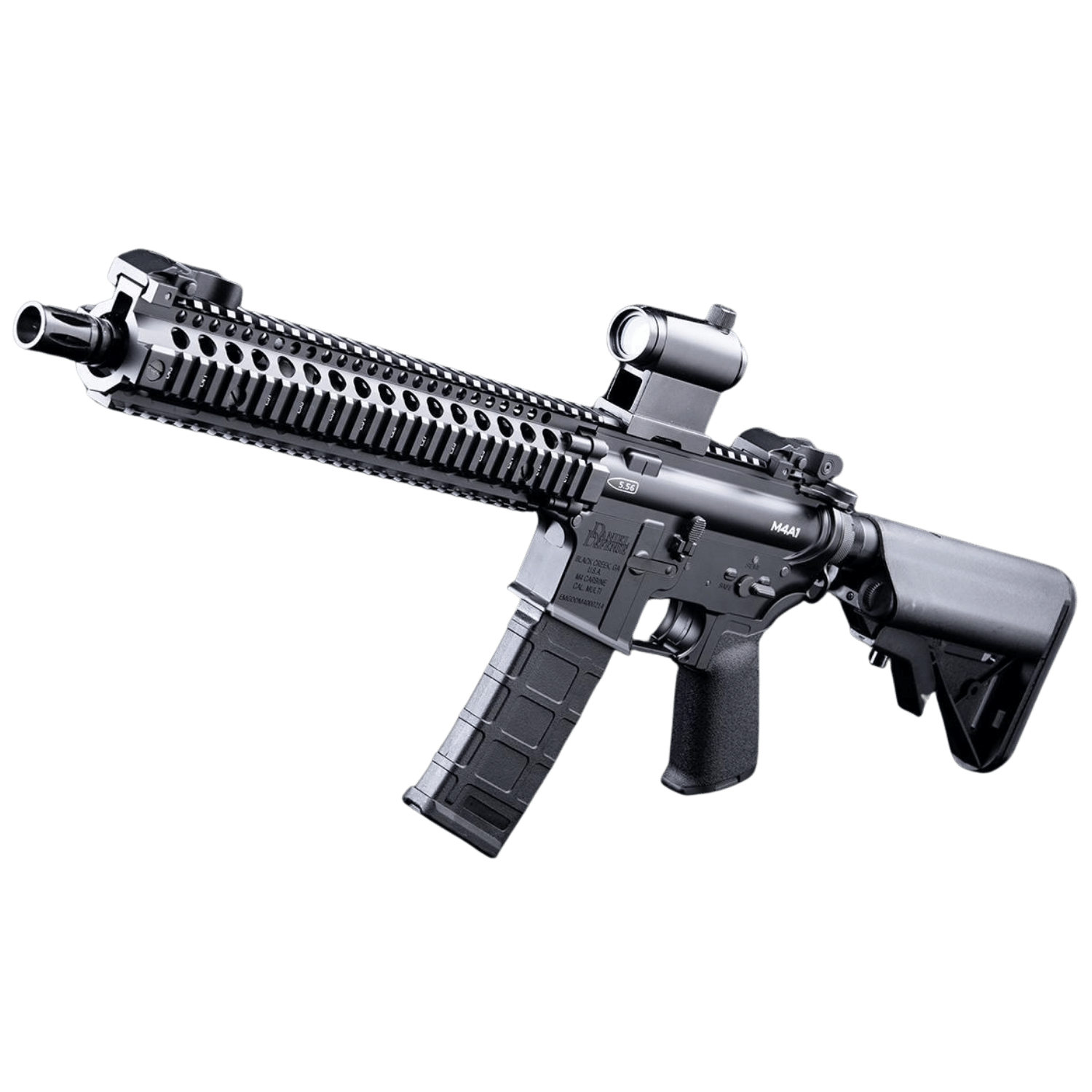 EMG Daniel Defense Lisanslı DDM4A1 Block II 12'' SIYAH Airsoft Tüfek Platinum QBS 400FPS