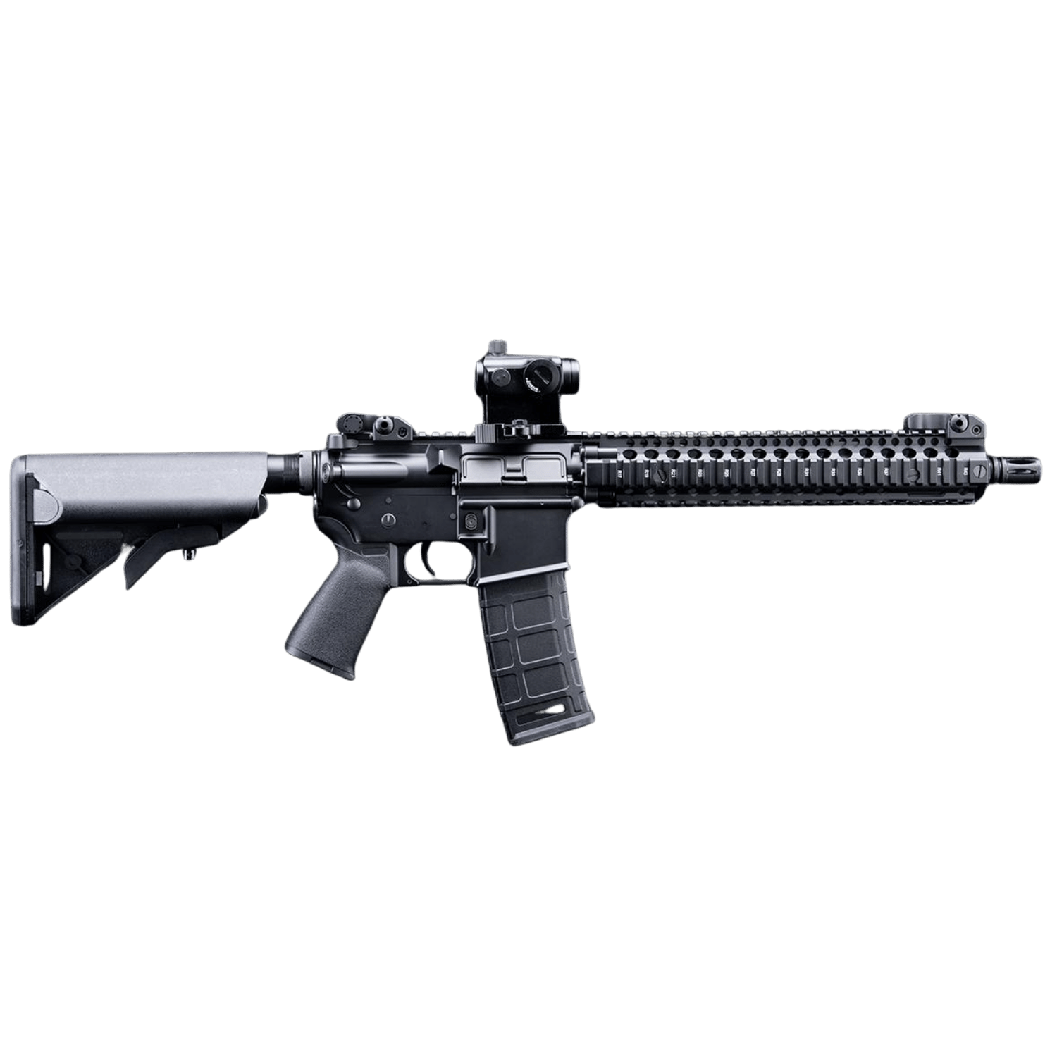 EMG Daniel Defense Lisanslı DDM4A1 Block II 12'' SIYAH Airsoft Tüfek Platinum QBS 400FPS